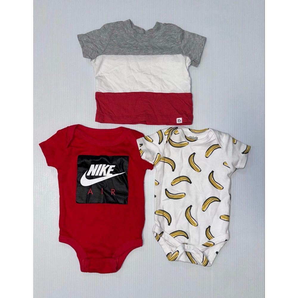 Lot of 3 Baby Boy Mixed Bundle 0-6M 0-3M 3M Nike Chick Pea Carter’s - Picture 2 of 9
